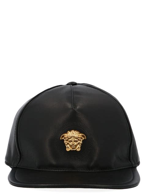 leather versace hat|Versace scarf men.